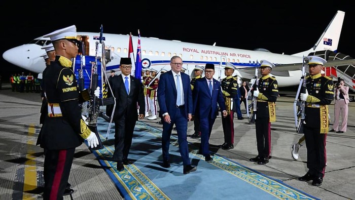 PM Australia Tiba di Jakarta, Akan Bertemu Prabowo–Teken Traktat Keamanan