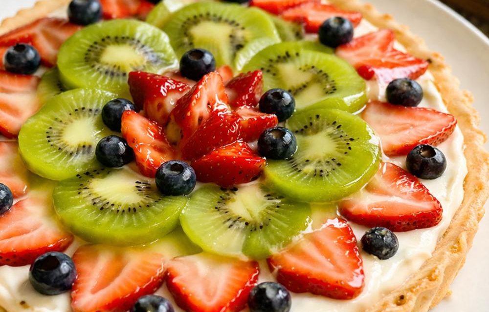 Pie Cheese Fruit, Dessert Cantik Dengan Rasa Segar Dan Lembut