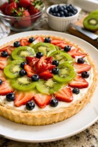 Pie Cheese Fruit, Dessert Cantik Dengan Rasa Segar Dan Lembut
