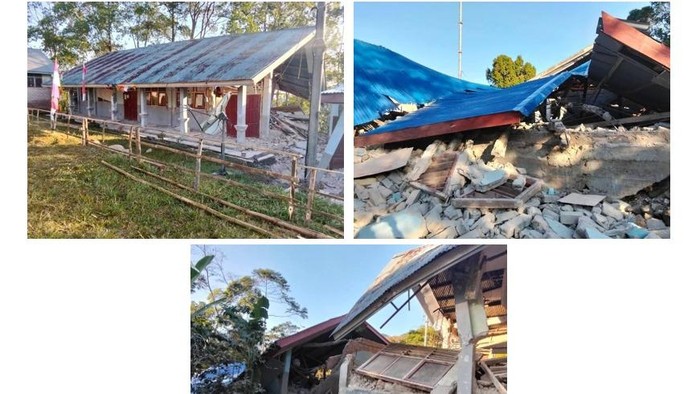Gempa Flores M 7,7 Mengakibatkan 253 Sekolah Rusak